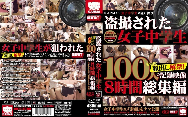 KRBV-130 Peeping Girls Middle School Girls Finally Lifting The Ban! Recorded Video Of 100 People 8 Hours Omnibus